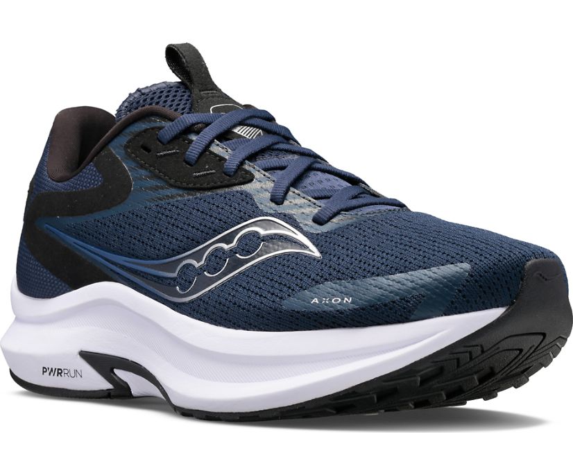 Saucony Axon 2 Tekaški Čevlji Moški Temno Modre Srebrne | 810-74745