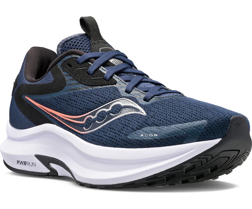 Saucony Axon 2 Tekaški Čevlji Ženske Temno Modre Srebrne | 497-54343