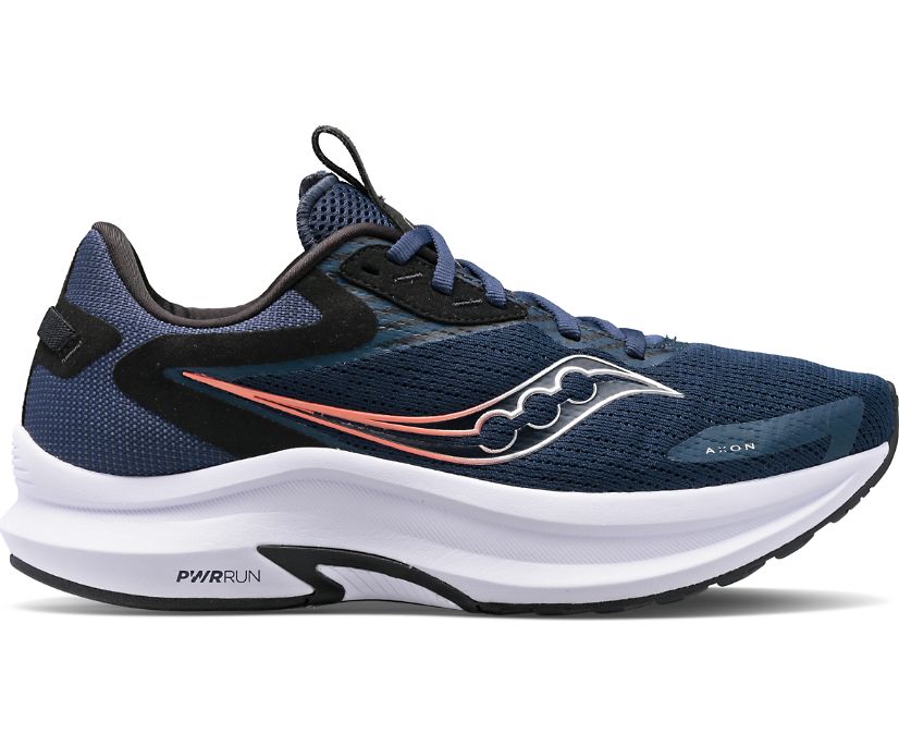 Saucony Axon 2 Tekaški Čevlji Ženske Temno Modre Srebrne | 497-54343