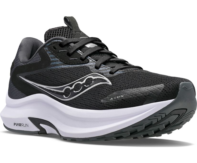 Saucony Axon 2 Tekaški Čevlji Ženske Črne Bele | 427-15007