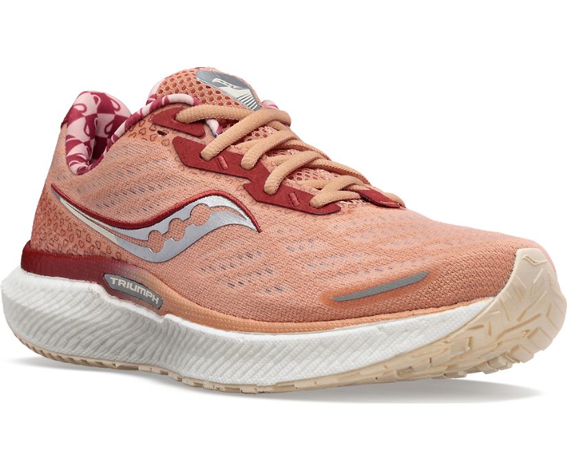 Saucony Bottomless Love Triumph 19 Tekaški Čevlji Ženske Rdeče | 232-79656