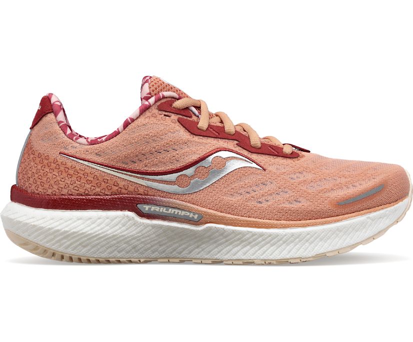 Saucony Bottomless Love Triumph 19 Tekaški Čevlji Ženske Rdeče | 232-79656