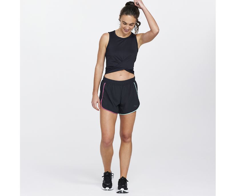 Saucony Dash Crop Vest Ženske Črne | 424-95712