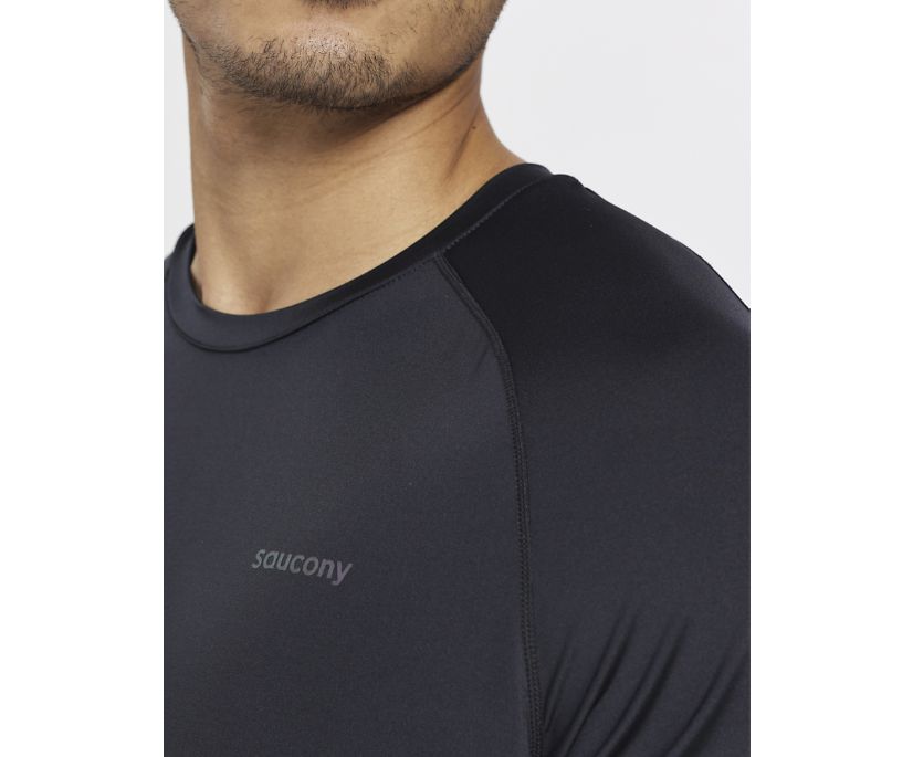 Saucony Dash Short Sleeve Srajce Moški Črne | 441-26498