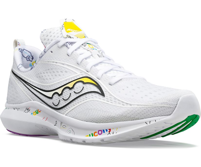 Saucony Day Kinvara 13 Tekaški Čevlji Moški Bele Večbarvni | 434-38638