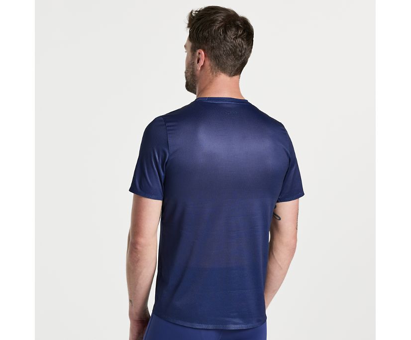 Saucony Elite Short Sleeve Srajce Moški Temno Modre | 348-76302