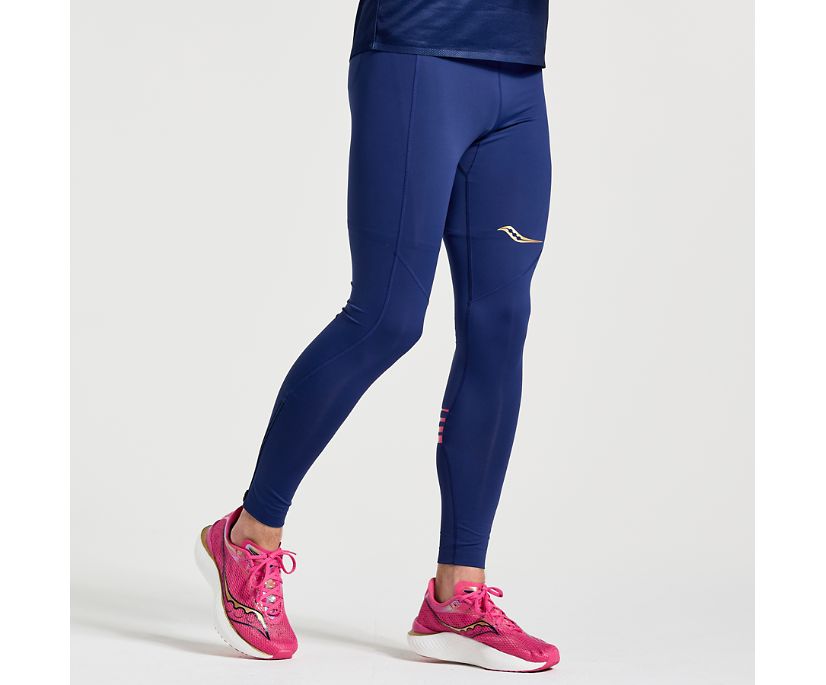 Saucony Elite Tight Hlače Moški Modre | 614-67005