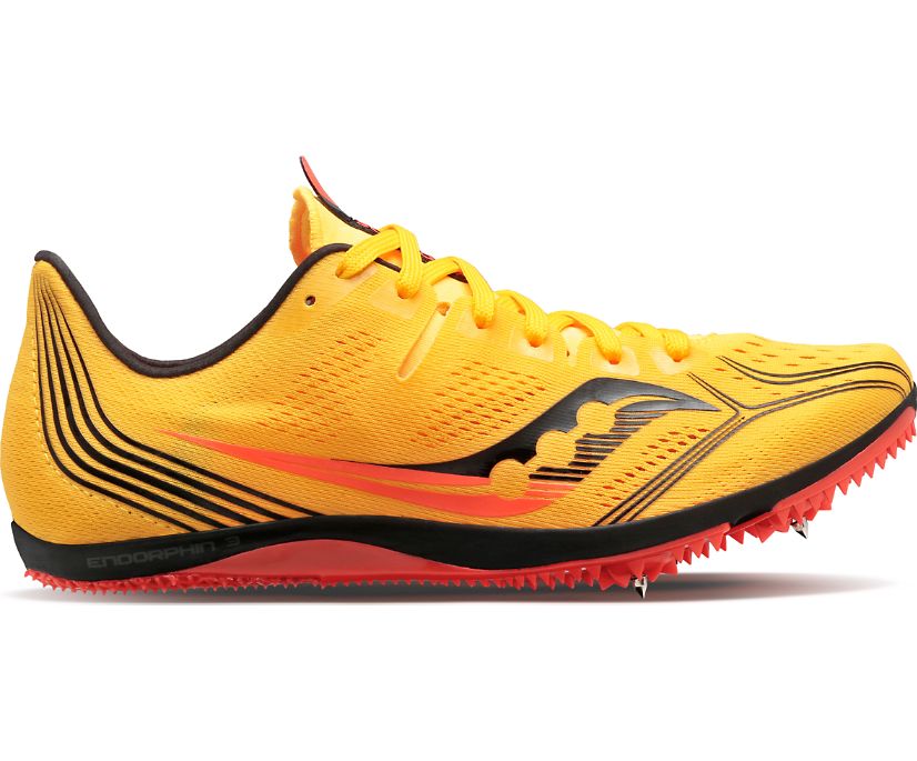 Saucony Endorphin 3 Spike Tekaški Čevlji Ženske Rumene Črne | 972-20247