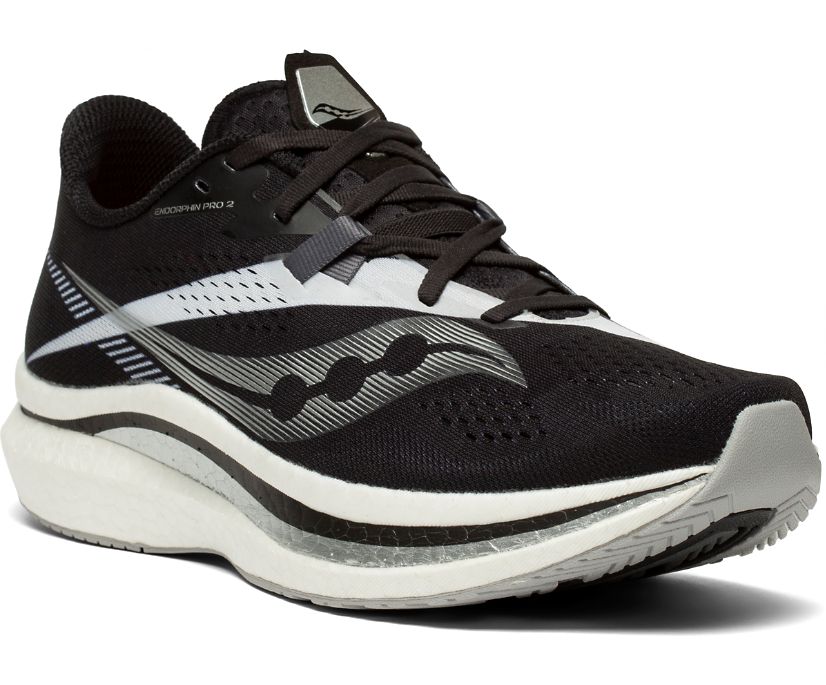 Saucony Endorphin Pro 2 Tekaški Čevlji Moški Črne Bele | 736-65428