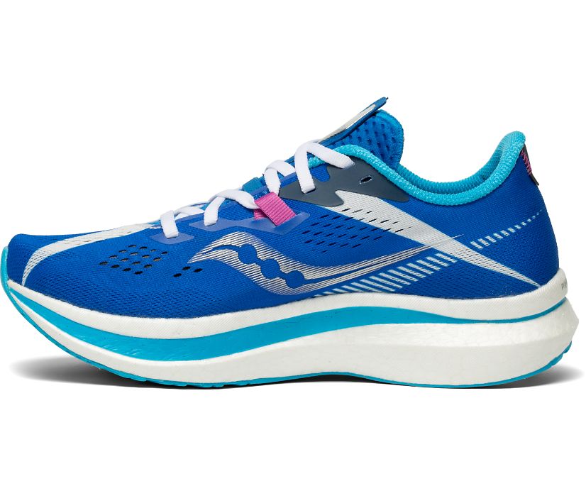 Saucony Endorphin Pro 2 Tekaški Čevlji Ženske Kraljevsko Modra Bele | 707-80694