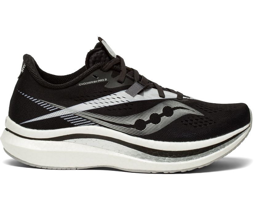 Saucony Endorphin Pro 2 Tekaški Čevlji Ženske Črne Bele | 904-20357