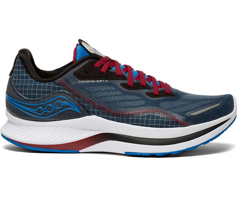 Saucony Endorphin Shift 2 Tekaški Čevlji Moški Temno Modre Rdeče | 125-63264