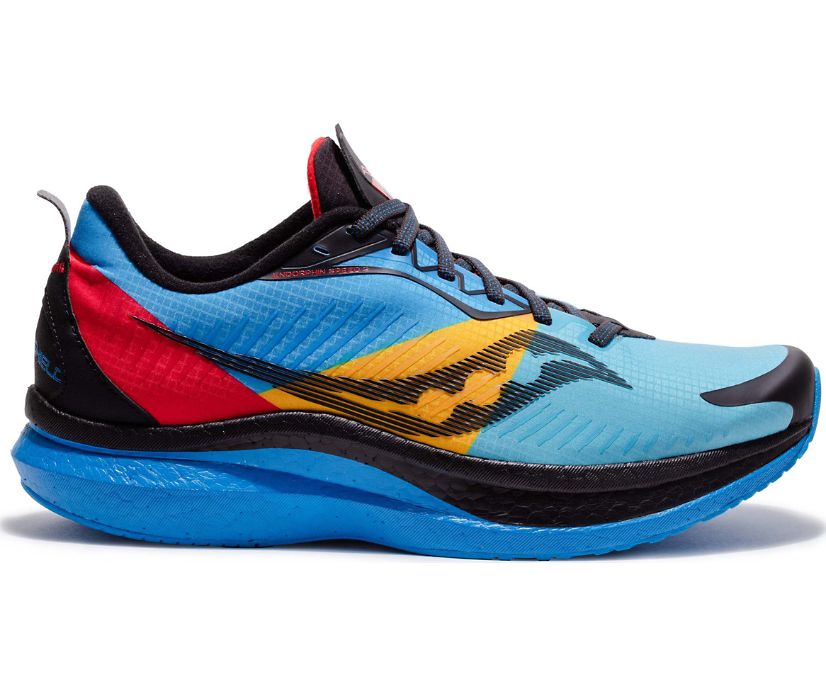 Saucony Endorphin Speed 2 RUNSHIELD Tekaški Čevlji Moški Modre Rdeče Rumene | 552-99766