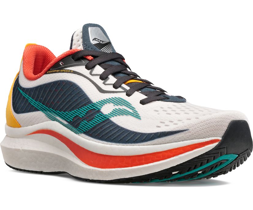 Saucony Endorphin Speed 2 Tekaški Čevlji Moški Bele Temno Modre Zelene | 222-97572