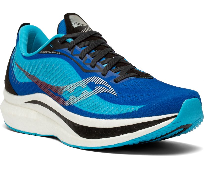 Saucony Endorphin Speed 2 Tekaški Čevlji Moški Kraljevsko Modra Črne | 680-20934