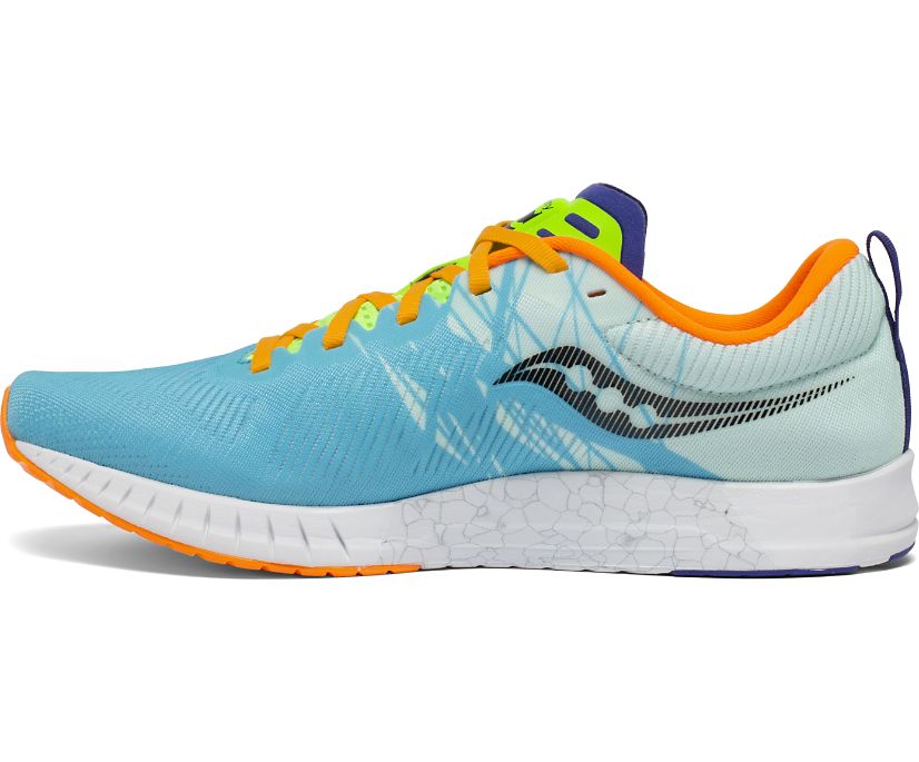 Saucony Fastwitch 9 Tekaški Čevlji Moški Modre Črne Oranžne | 792-62984