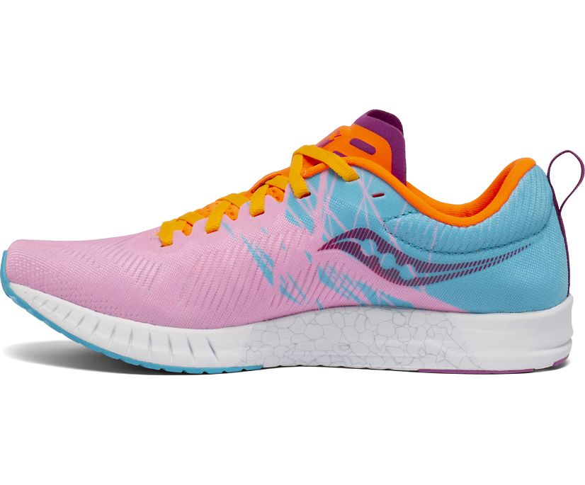 Saucony Fastwitch 9 Tekaški Čevlji Ženske Roza Modre | 340-88099