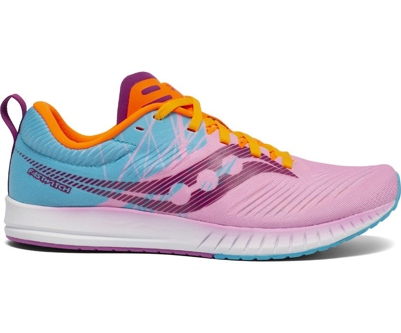 Saucony Fastwitch 9 Tekaški Čevlji Ženske Roza Modre | 340-88099