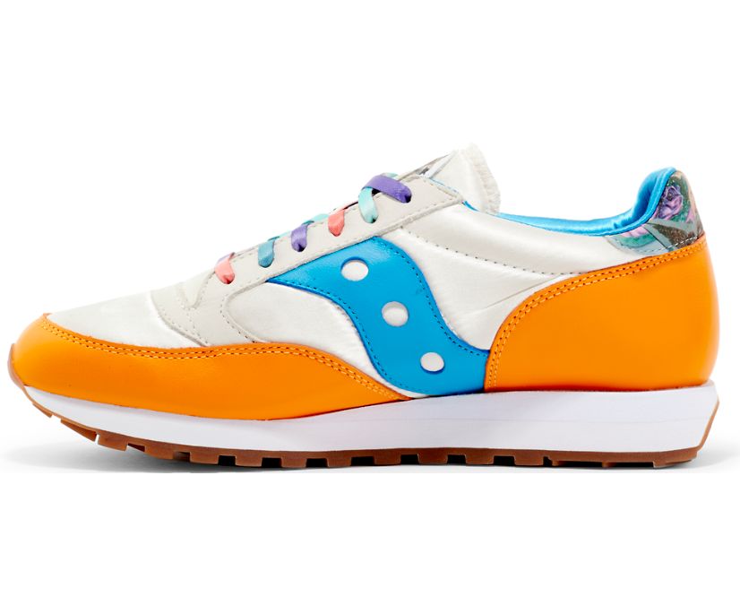 Saucony Fiona Jazz 81 Originalni Čevlji Ženske Bele Modre Oranžne | 231-29852