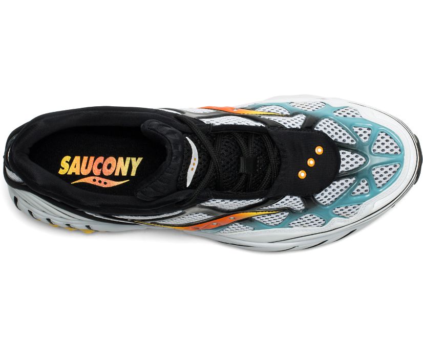 Saucony Grid Web Originalni Čevlji Moški Bele Sive Modre | 875-79386