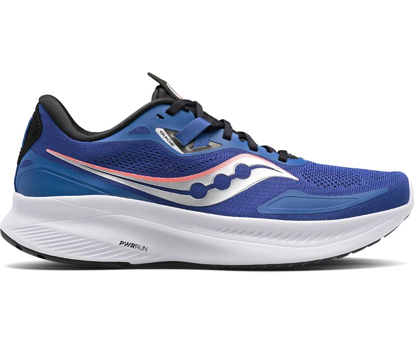 Saucony Guide 15 Tekaški Čevlji Moški Modre Črne | 782-33631