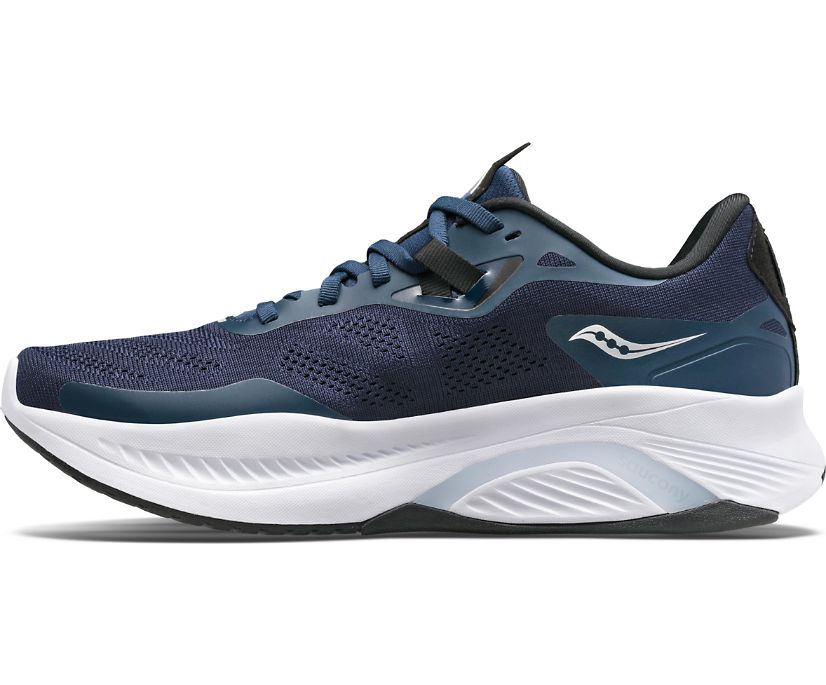 Saucony Guide 15 Tekaški Čevlji Moški Temno Modre Srebrne | 307-72858