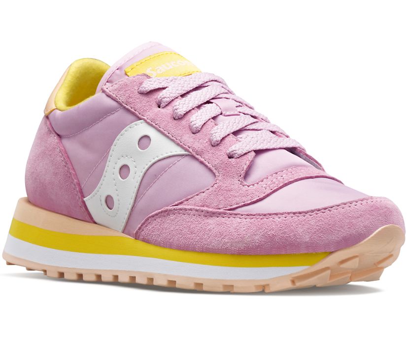 Saucony Jazz Triple Originalni Čevlji Ženske Roza Rumene | 569-65277