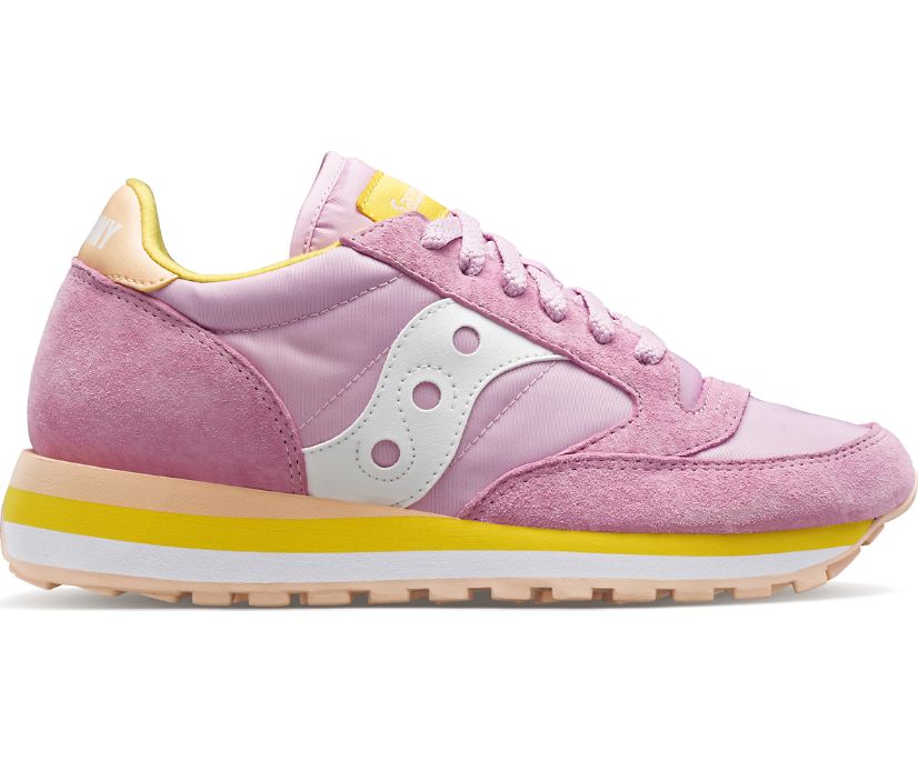 Saucony Jazz Triple Originalni Čevlji Ženske Roza Rumene | 569-65277