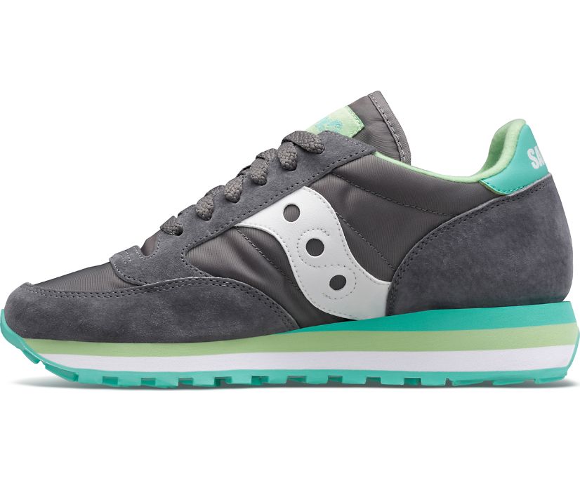 Saucony Jazz Triple Originalni Čevlji Ženske Sive Mete | 920-66280