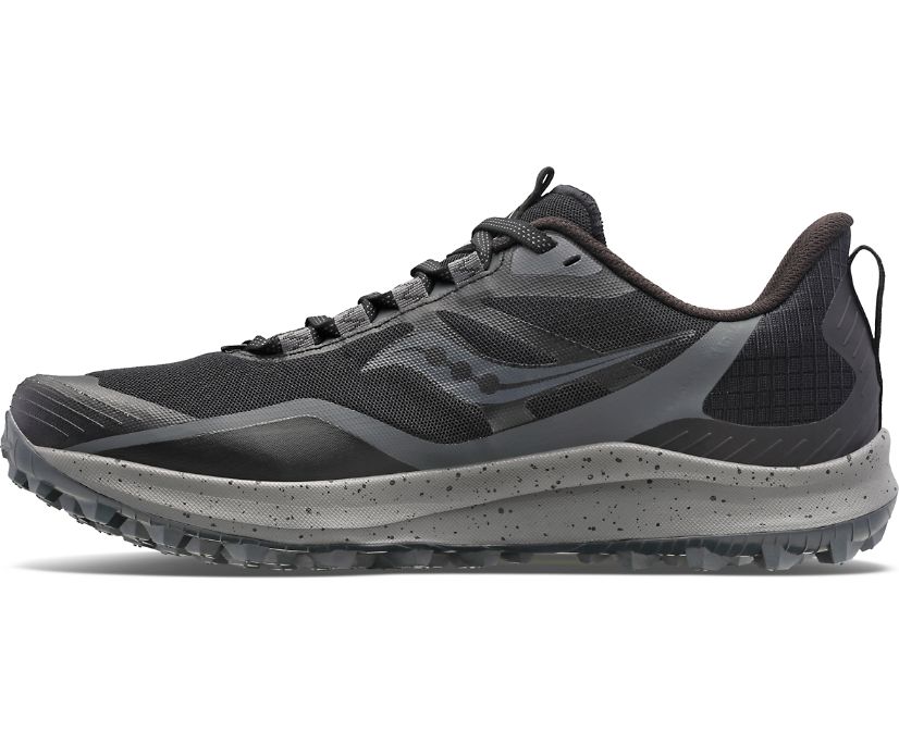 Saucony Peregrine 12 Pohodni Čevlji Moški Črne Sive | 828-18226