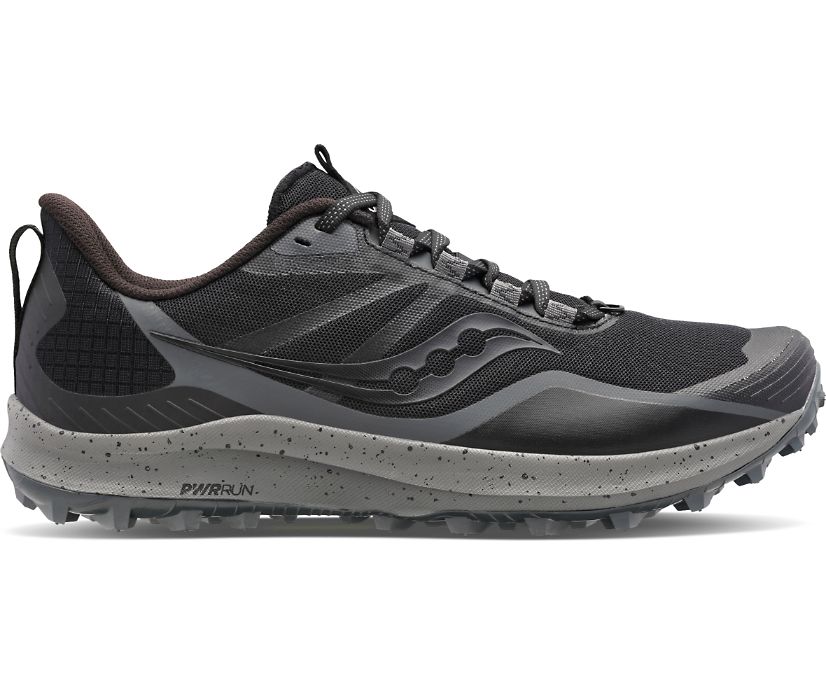 Saucony Peregrine 12 Tekaški Čevlji Moški Črne Sive | 373-20566