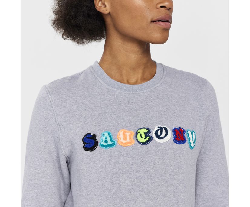 Saucony Rested Crewneck Puloverji Ženske Svetlo Sive | 306-59155