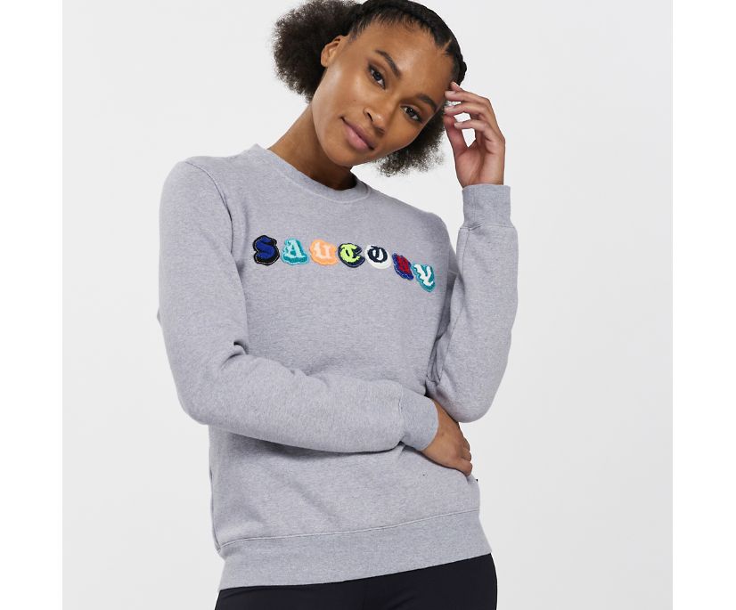 Saucony Rested Crewneck Puloverji Ženske Svetlo Sive | 306-59155