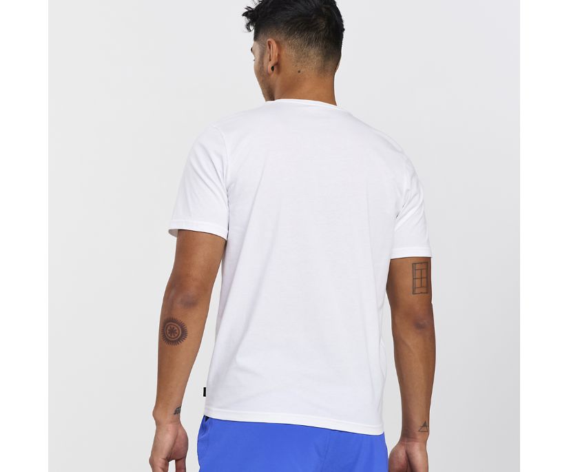 Saucony Rested T-shirt Moški Bele | 867-21802