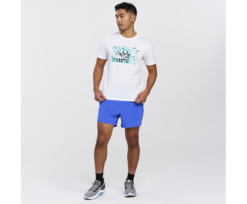 Saucony Rested T-shirt Moški Bele | 867-21802