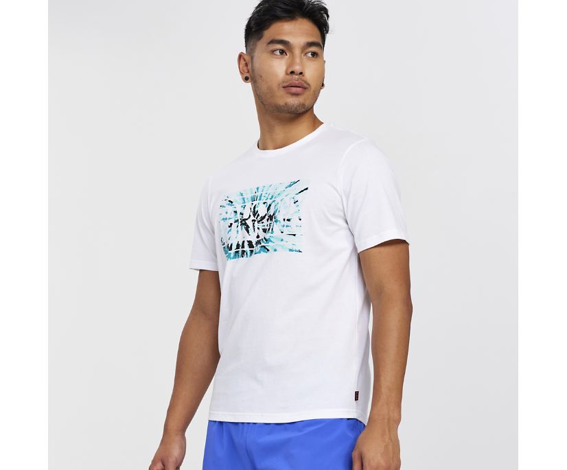 Saucony Rested T-shirt Moški Bele | 867-21802