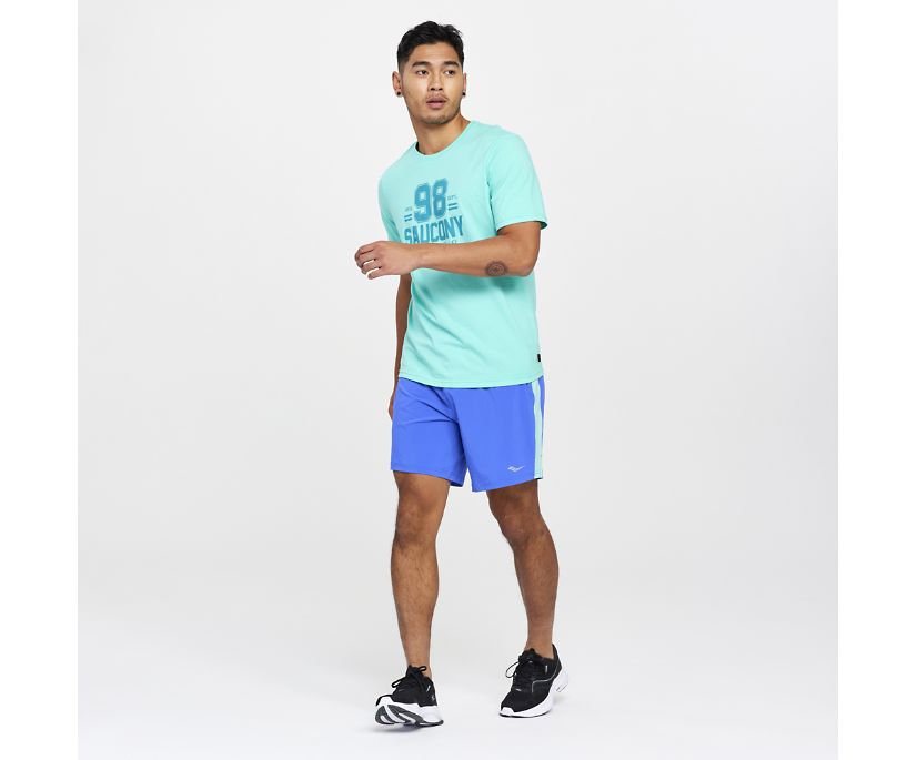 Saucony Rested T-shirt Moški Mete | 861-25759