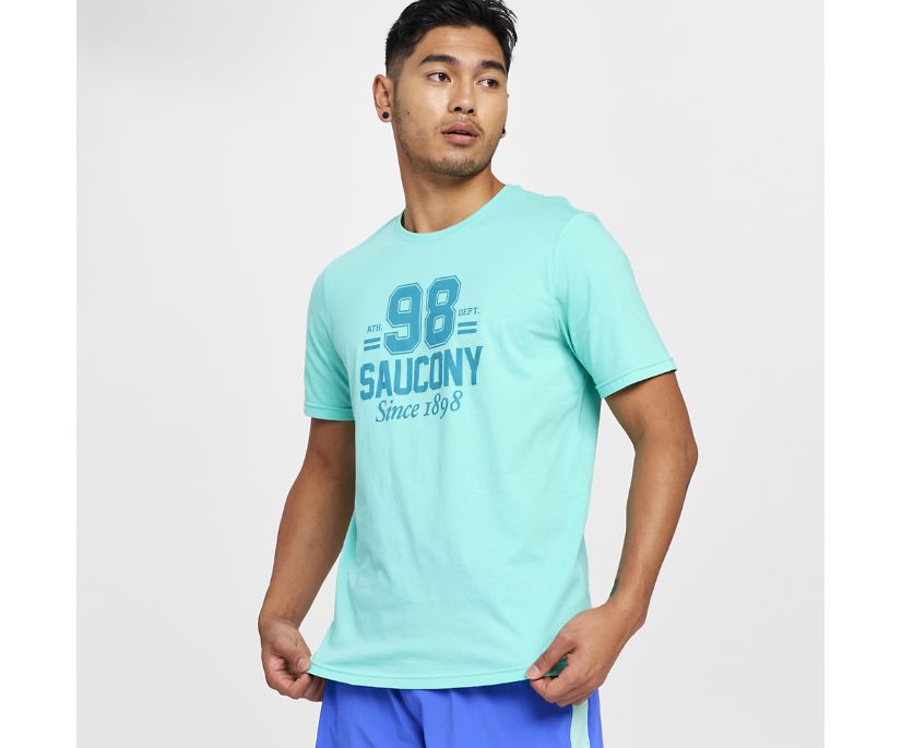 Saucony Rested T-shirt Moški Mete | 861-25759