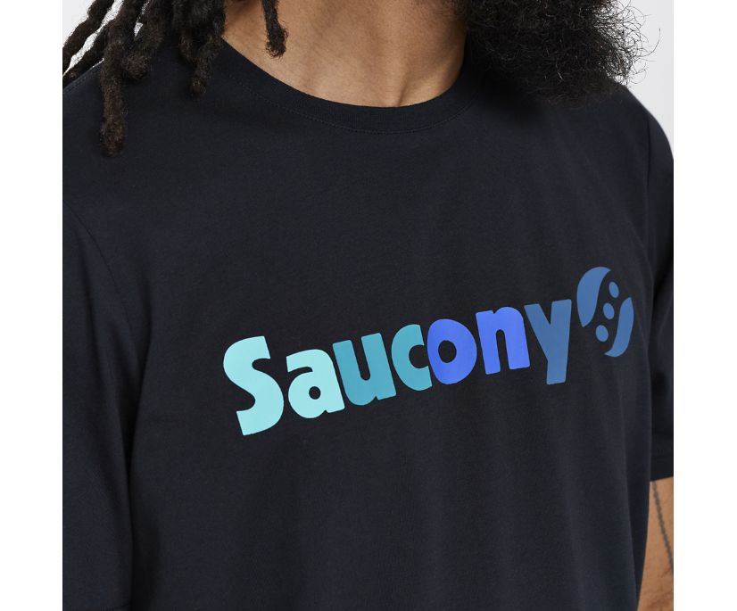 Saucony Rested T-shirt Moški Črne | 980-28602