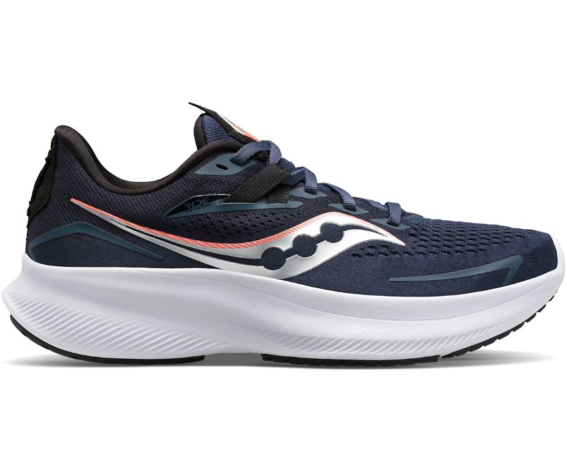 Saucony Ride 15 Tekaški Čevlji Ženske Temno Modre Srebrne | 619-18654