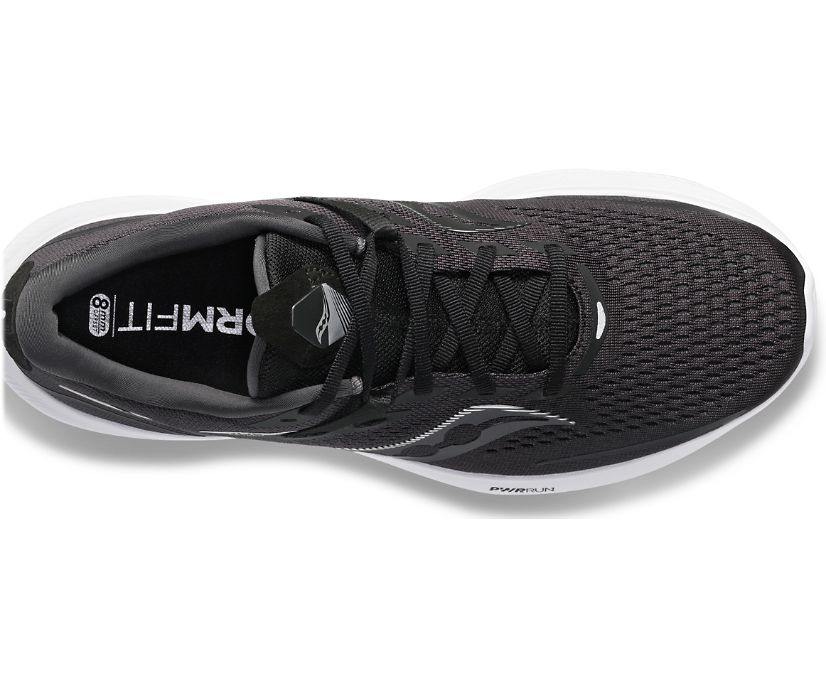 Saucony Ride 15 Tekaški Čevlji Ženske Črne Bele | 293-35647