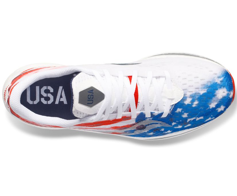 Saucony Stars & Stripes Endorphin Speed 2 Tekaški Čevlji Moški Rdeče Bele Modre | 337-27380