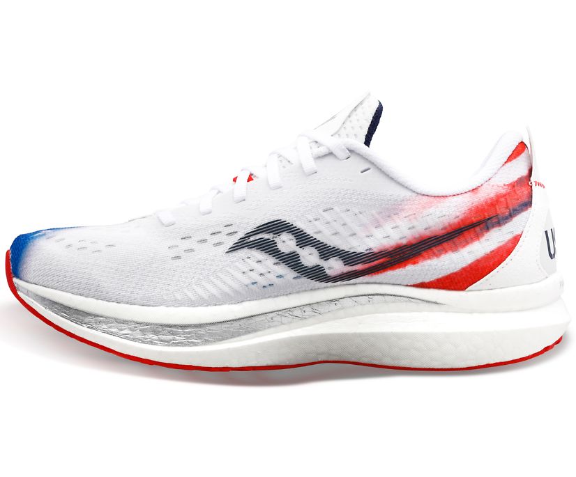 Saucony Stars & Stripes Endorphin Speed 2 Tekaški Čevlji Moški Rdeče Bele Modre | 337-27380