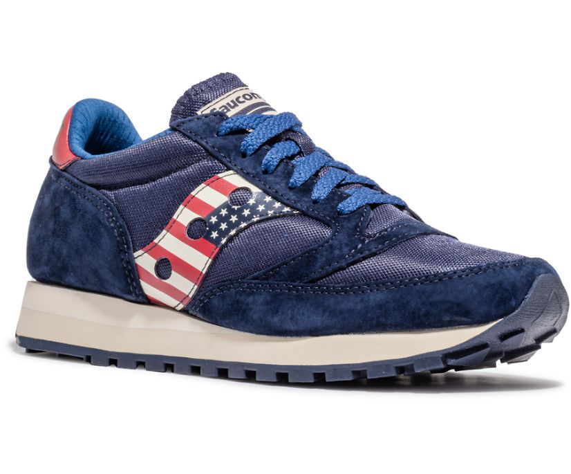 Saucony Stars & Stripes Jazz 81 Originalni Čevlji Moški Rdeče Bele Modre | 204-49635