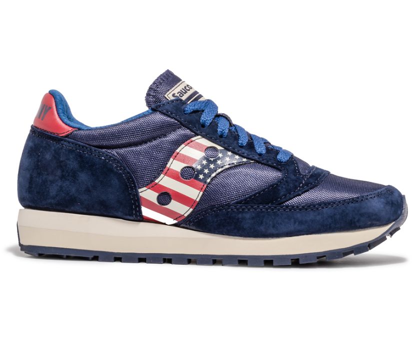 Saucony Stars & Stripes Jazz 81 Originalni Čevlji Moški Rdeče Bele Modre | 204-49635