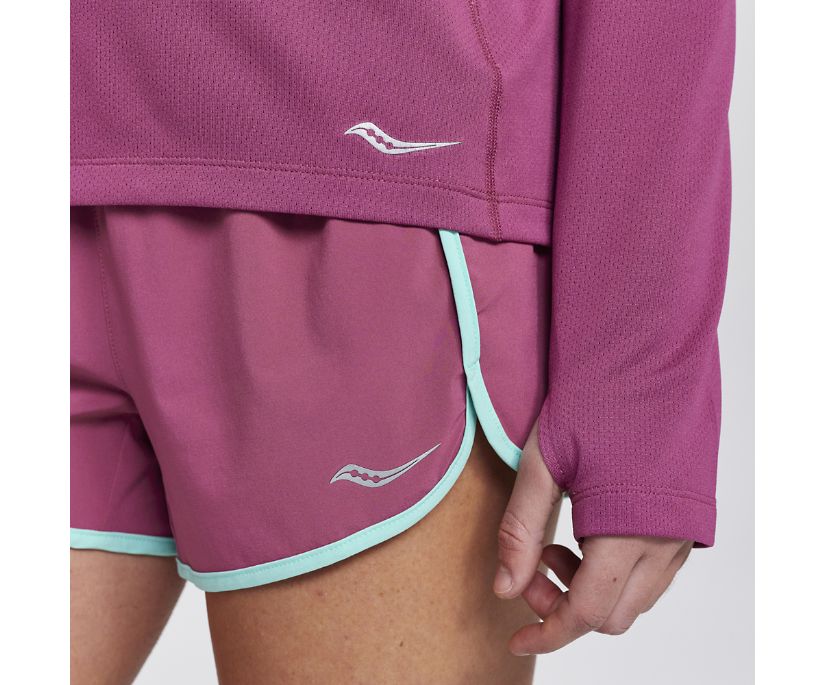 Saucony Stopwatch Long Sleeve Majice Ženske Vijolične | 124-30242