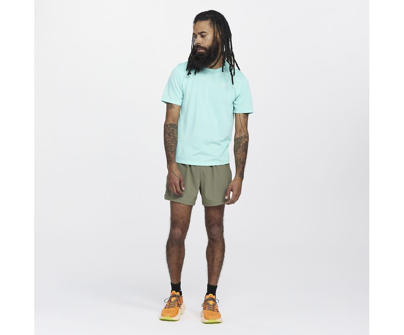 Saucony Stopwatch Short Sleeve Srajce Moški Mete | 238-81163