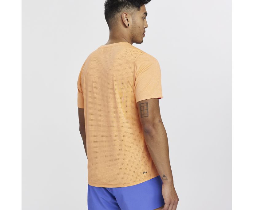 Saucony Time Trial Short Sleeve Srajce Moški Oranžne | 770-45422