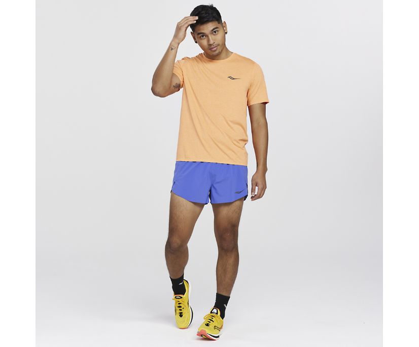 Saucony Time Trial Short Sleeve Srajce Moški Oranžne | 770-45422