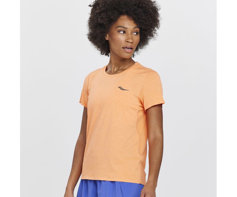 Saucony Time Trial Short Sleeve Srajce Ženske Oranžne | 648-42461